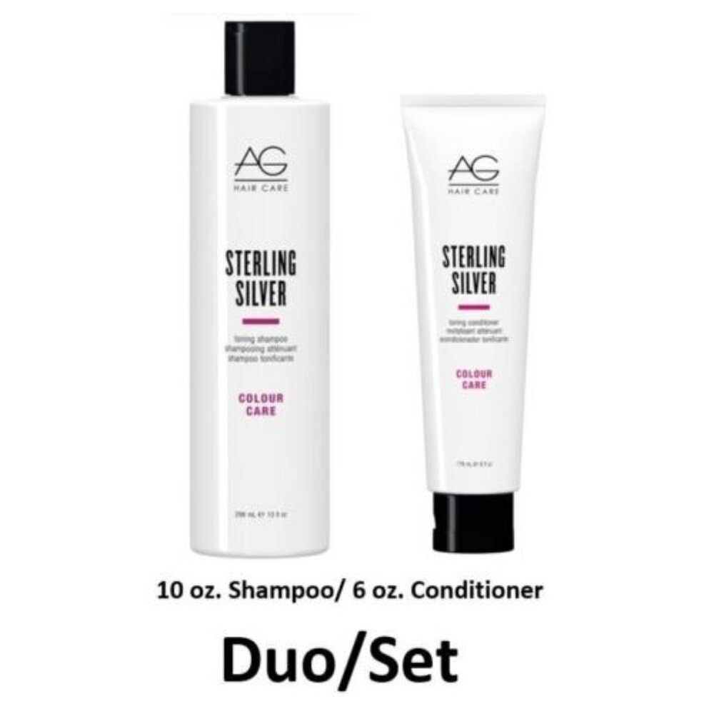AG Hair Sterling Silver Toning Shampoo 10 oz & Conditioner 6 oz Duo